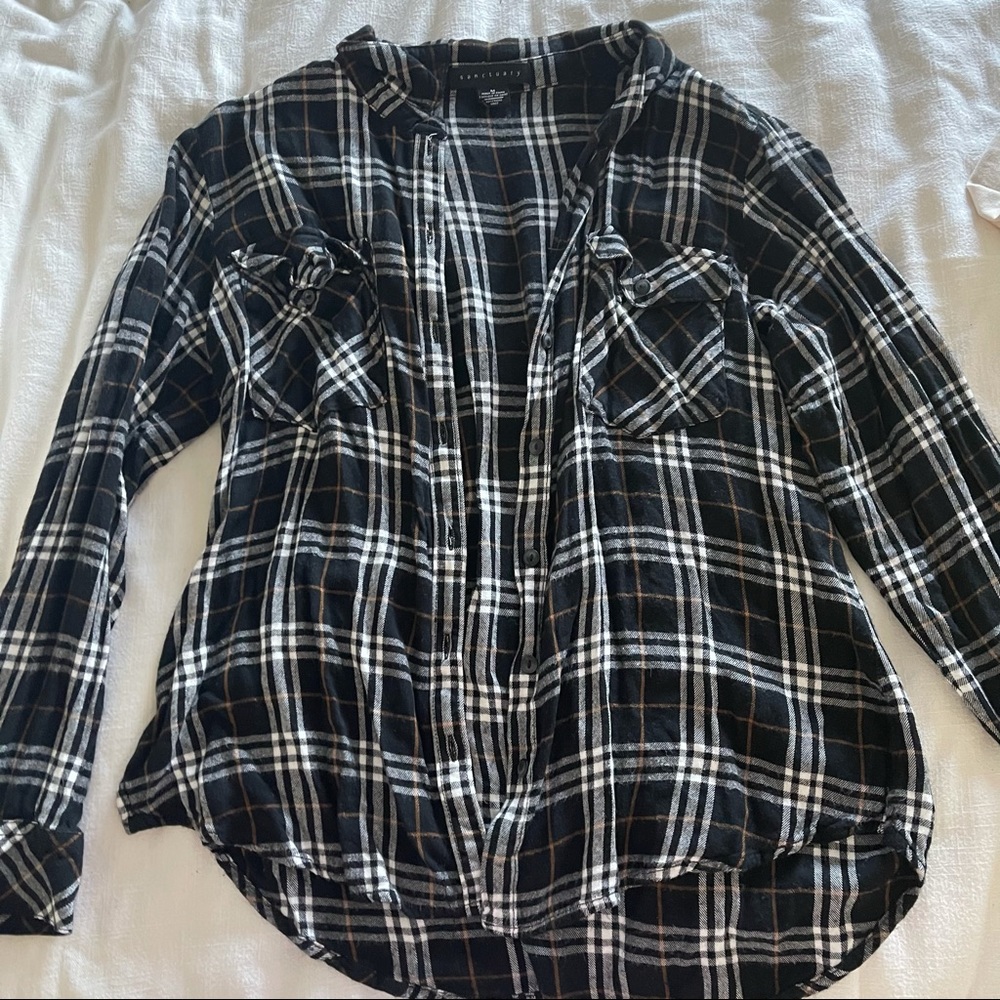 Boyfriend plaid button up